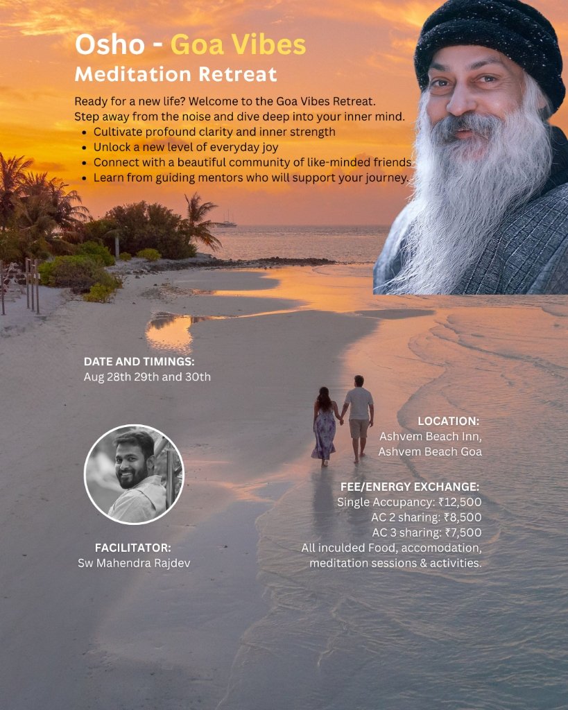 Osho Goa Vibes Retreat Flyer